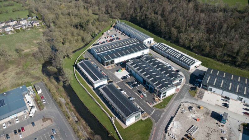 solar on brewery in business park