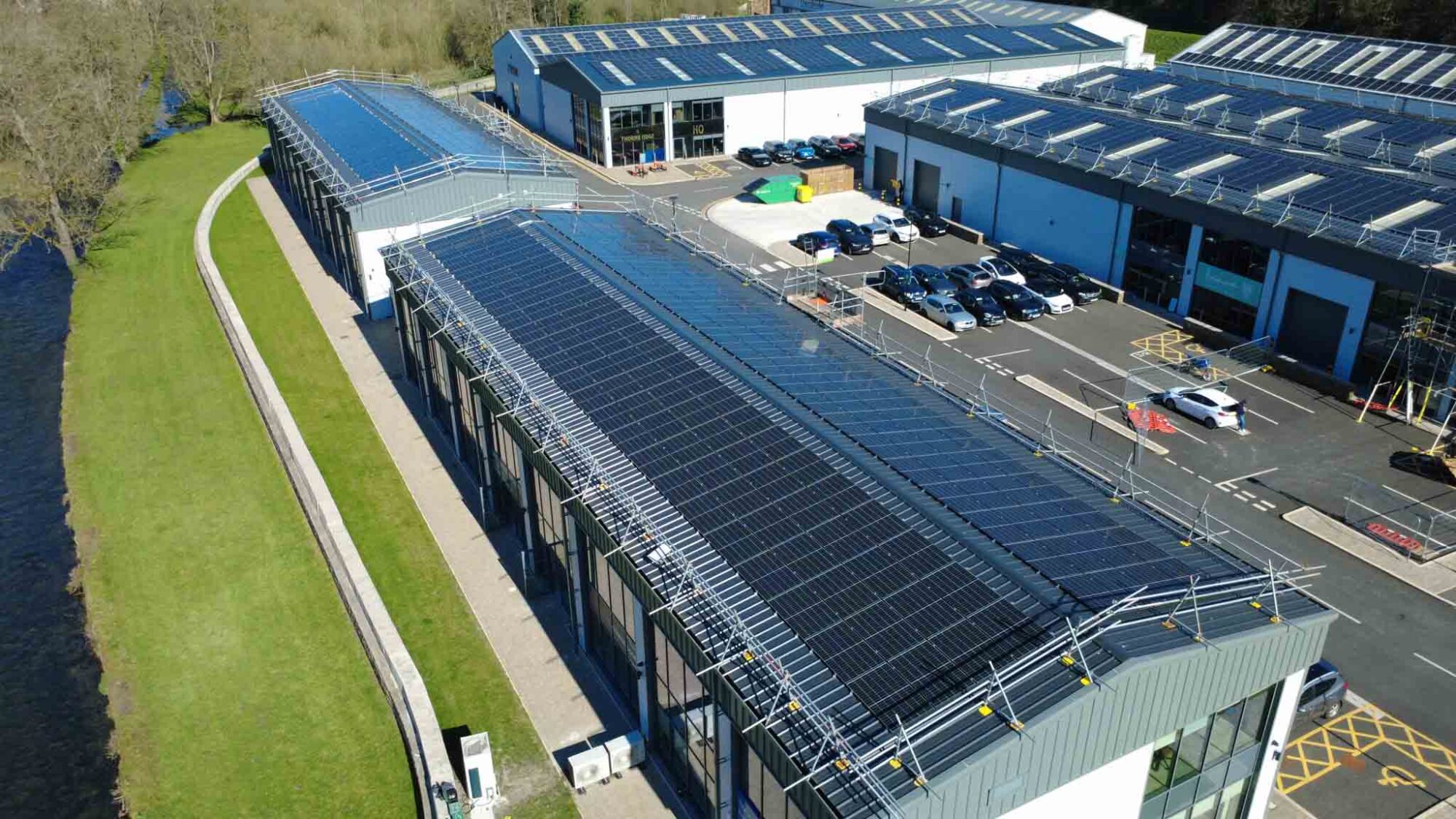 solar on brewery in business park