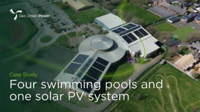 commercial solar installation for Grantham Meres Leisure Centre