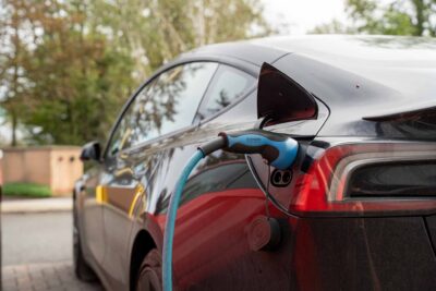commercial ev charger at office building in nottinghamshire