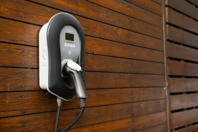 ev charger installed at office